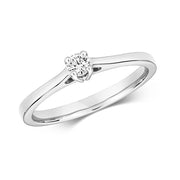 Diamond Ring in 9K White Gold