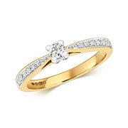 0.25ct Diamond Ring in 9K Gold