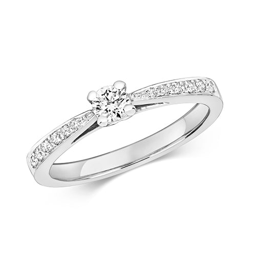 0.32ct Diamond Ring in 9K White Gold