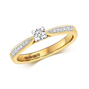0.25ct Diamond Ring in 9K Gold | Charmé