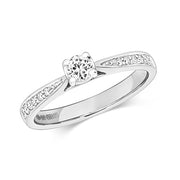 Diamond Ring in 9K White Gold