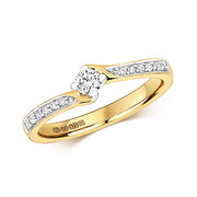 Diamond Ring in 9K Gold