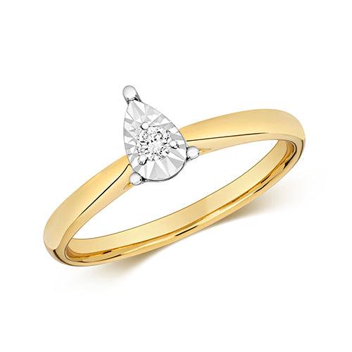 Diamond Ring in 9K Gold