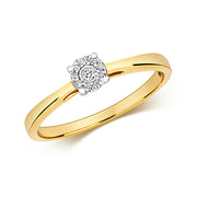 Diamond Ring in 9K Gold