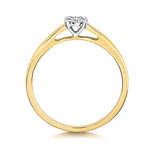 Diamond Ring in 9K Gold