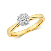 Diamond Ring in 9K Gold