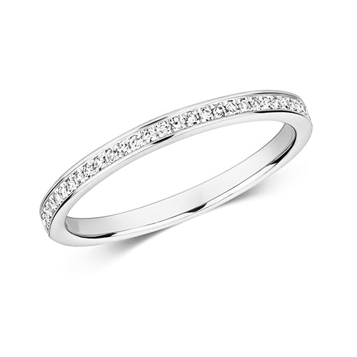 Diamond Ring in 9K White Gold