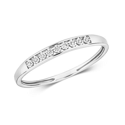 Diamond Ring in 9K White Gold