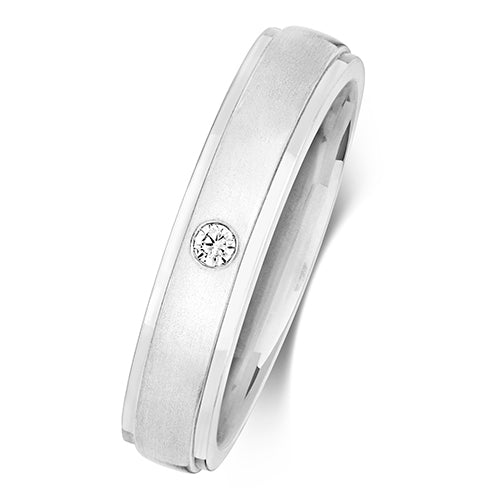 Diamond Ring in 9K White Gold
