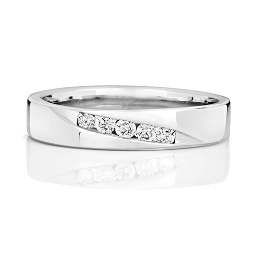 Diamond Ring in 9K White Gold