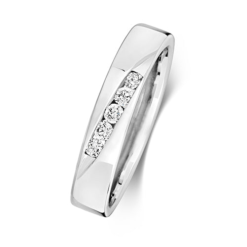 Diamond Ring in 9K White Gold