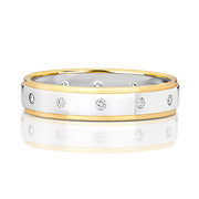 Diamond Ring in 9K Yellow & White Gold