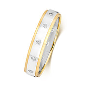 Diamond Ring in 9K Yellow & White Gold
