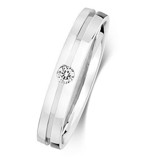 Diamond Ring in 9K White Gold