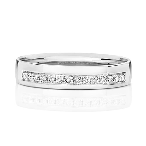 Diamond Ring in 9K White Gold