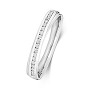 Diamond Ring in 9K White Gold