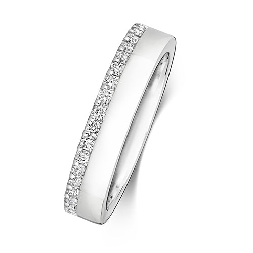 Diamond Ring in 9K White Gold