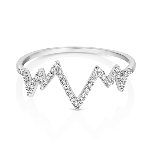 Diamond Ring in 9K White Gold