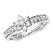 Diamond Ring in 18K White Gold