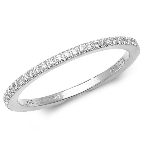 Diamond Ring in 18K White Gold