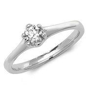 Diamond Ring in 18K White Gold