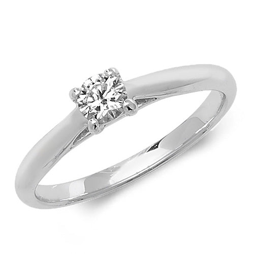 Diamond Ring in 18K White Gold