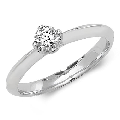 Diamond Ring in 18K White Gold