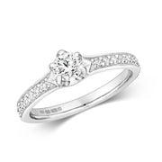 Diamond Ring in 18K White Gold