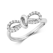 Diamond Ring in 18K White Gold