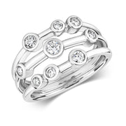 Diamond Ring in 18K White Gold