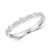 Diamond Ring in 18K White Gold