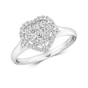 Diamond Ring in 18K White Gold