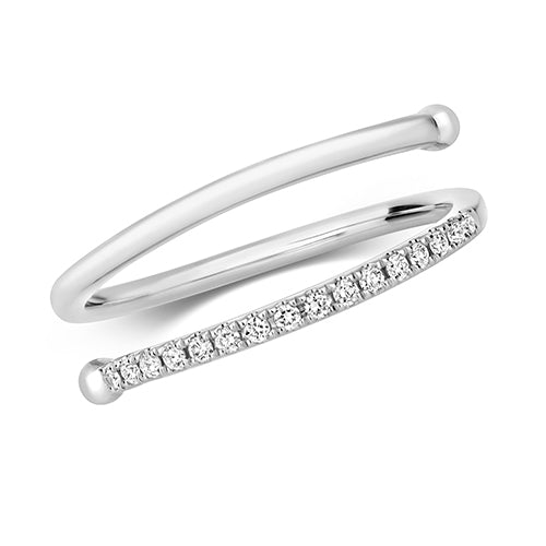 Diamond Ring in 18K White Gold