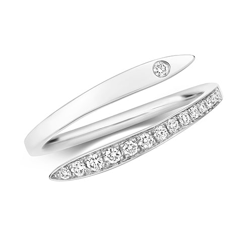 Diamond Ring in 18K White Gold