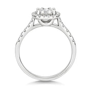 Diamond Ring in 18K White Gold