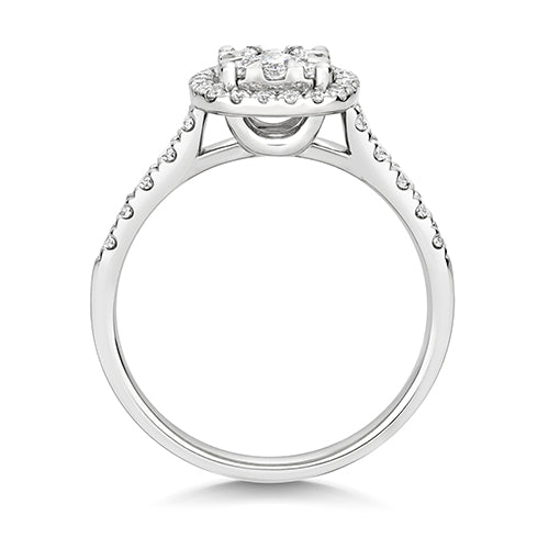 Diamond Ring in 18K White Gold