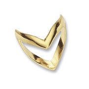 9K Yellow Gold Ladies' Wishbone Ring