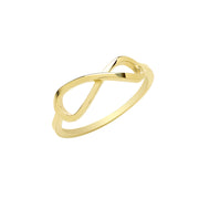 9K Yellow Gold Infinity Ring | Charmé