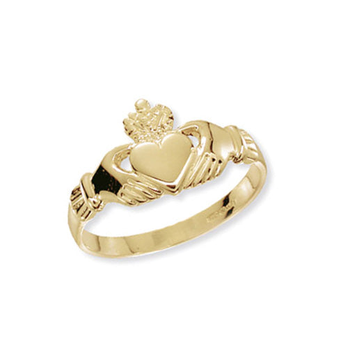 9K Yellow Gold Ladies' Claddagh Ring | Charmé