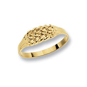 9K Yellow Gold Babies' Keeper 3 Row Ring | Charme