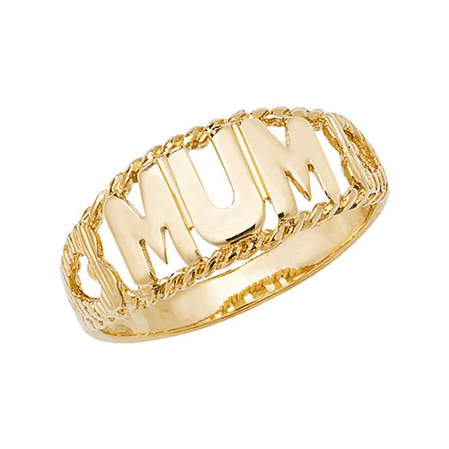 9K Yellow Gold Ladies' Mum Ring | Charmé