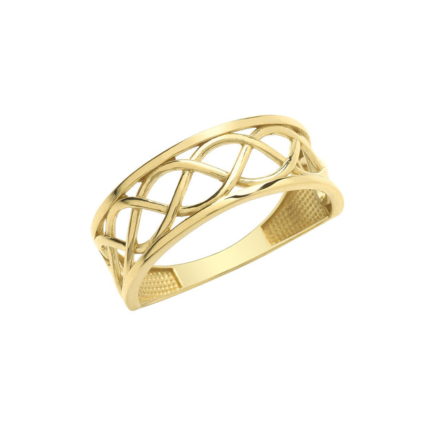 9K Yellow Gold Celtic Ring | Charmé