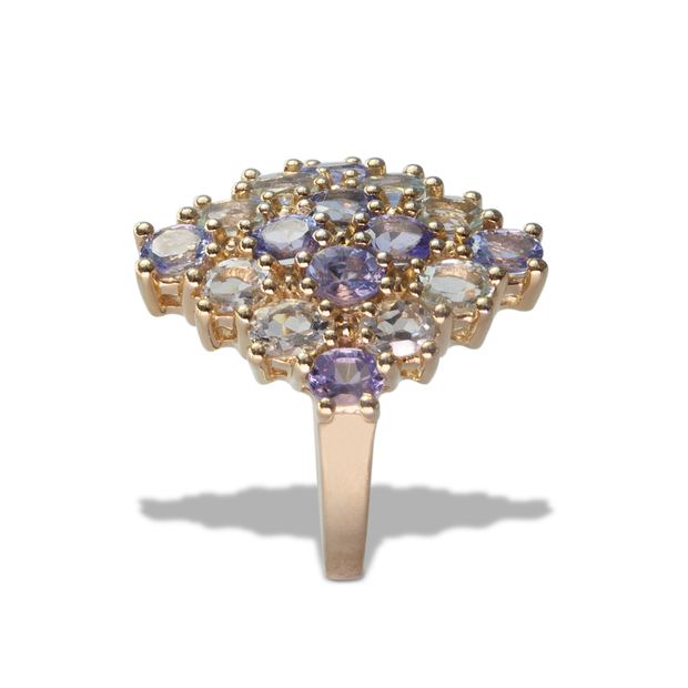 Tanzanite Ring in Vermeil 1.34ct