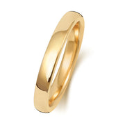 9K Yellow Gold Wedding Ring Soft Court 2.5mm