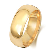 9K Yellow Gold Wedding Ring Trad Court 7mm
