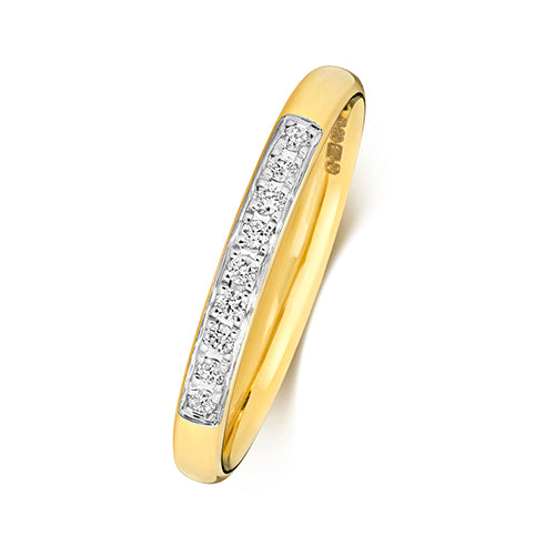 Diamond Ring in 9K Yellow Gold