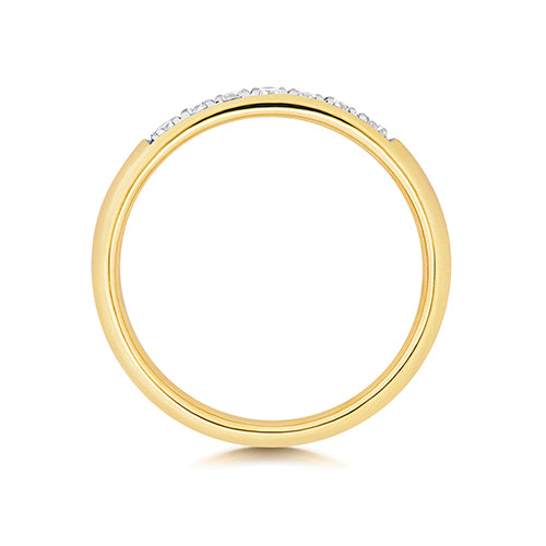 Diamond Ring in 9K Yellow Gold