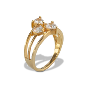 White Topaz Ring in Vermeil 1.49ct