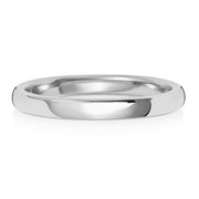 Platinum Wedding Ring Soft Court 2mm