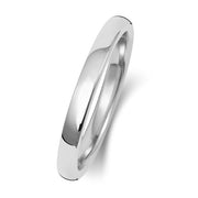 Platinum Wedding Ring Soft Court 2mm